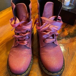 Glitter pink boots
